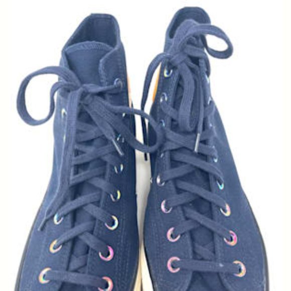 Converse Chuck 70 Shoes Men's HI Obsidian Bold Citron Egret Canvas Size 170491C - Picture 4 of 11